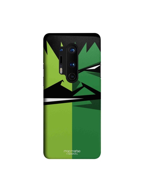 macmerise Green & Black Marvel Comics Face Focus Hulk OnePlus 8 Pro Back Case