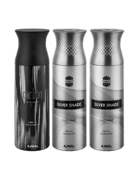 Ajmal Unisex Set of 3 Deodorant, Multi