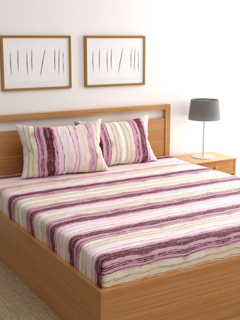Raymond Home Purple & Fluorescent Green Abstract 200 TC Cotton 1 King Bedsheet with 2 Pillow Covers
Raymond Home Purple & Fluorescent Green Abstract 200 TC Cotton 1 King Bedsheet with 2 Pillow Covers