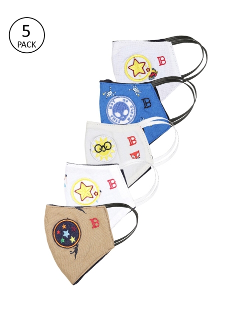 Bene Kleed Kids Unisex Anti Bacterial Reusable Outdoor Masks, Multi