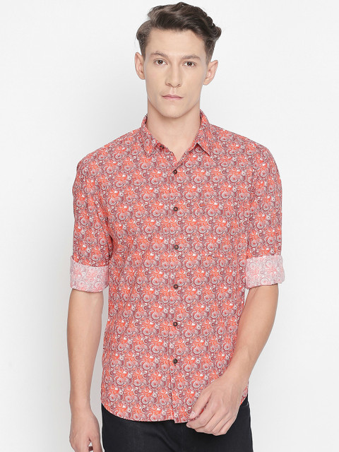 Basics Men Orange Slim Fit Printed Casual Shirt
Basics Men Orange Slim Fit Printed Casual Shirt