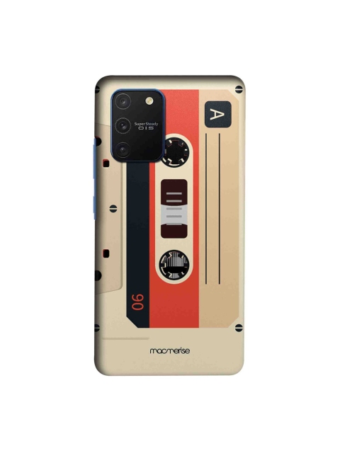 macmerise Beige & Red Casette Samsung Galaxy S10 Lite Back Case