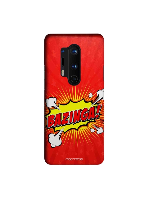 macmerise Red & Yellow Bazinga OnePlus 8 Pro Back Case