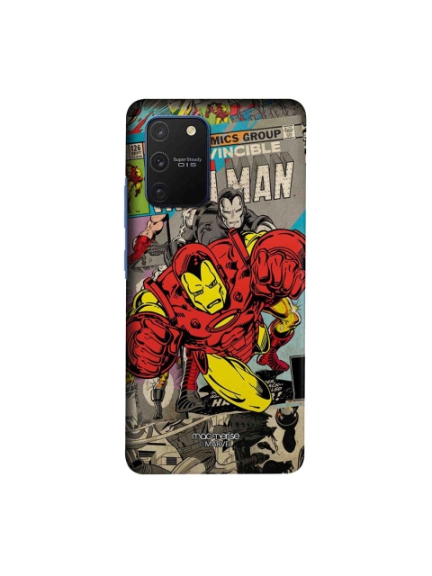 macmerise Grey & Red Marvel Comics Ironman Samsung Galaxy S10 Lite Back Case