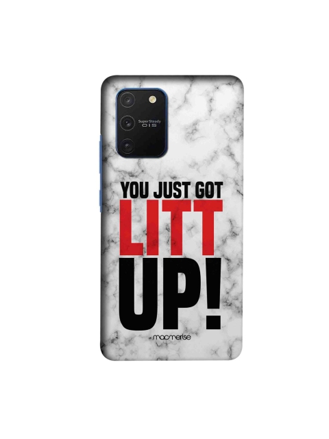 macmerise Off-White & Black Litt Up Samsung Galaxy S10 Lite Back Cover