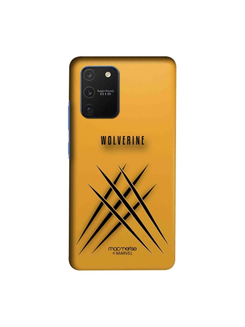 macmerise Yellow & Black Minimalistic Wolverine Samsung Galaxy S10 Lite Back Cover