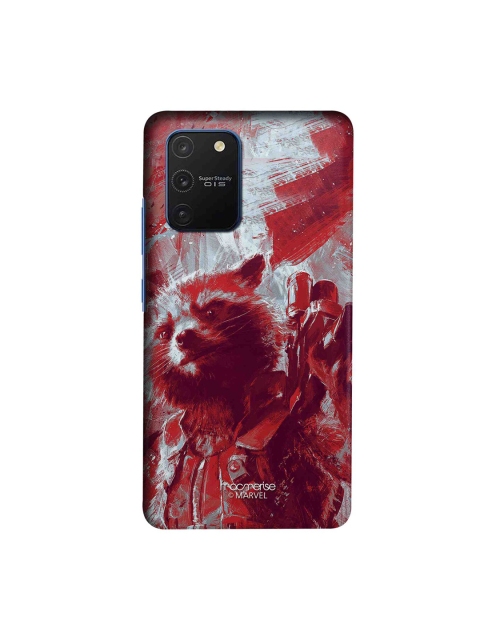 macmerise Red & Grey Marvel Comics Charcoal Art Rocket Samsung Galaxy S10 Lite Back Case