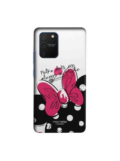 macmerise White & Black Disney Polka Minnie Samsung Galaxy S10 Lite Back Case