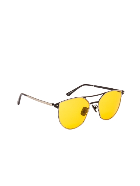 Ted Smith Unisex Aviator Sunglasses TS-1055S, Yellow