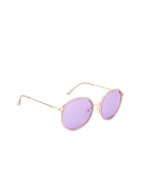 Ted Smith Unisex Round Sunglasses TS-935S, Purple