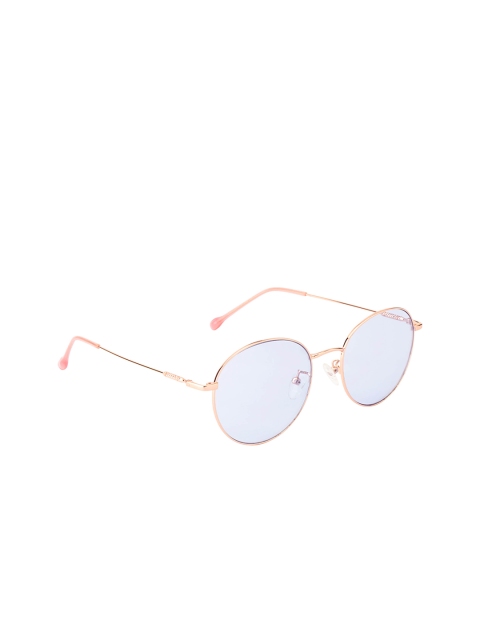 Ted Smith Unisex Round Sunglasses TS-9067S_C4, Blue