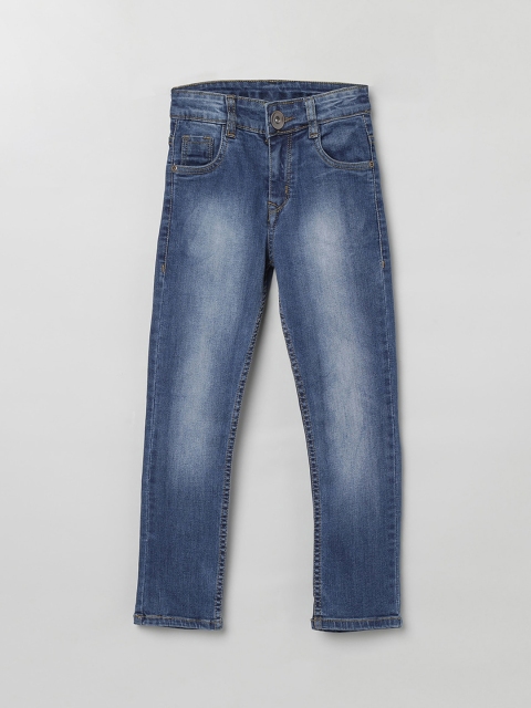 max Boys Blue Slim Fit Mid-Rise Clean Look Jeans