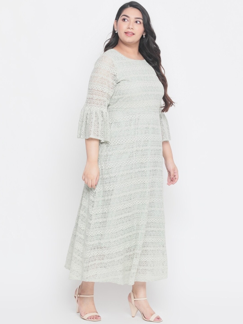 Amydus Women Green Solid Maxi Dress