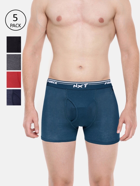 Force NXT Men Pack Of 5 Assorted Trunks MNFF-134-PO5