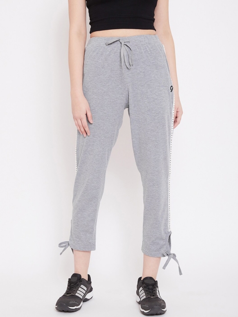 C9 AIRWEAR Women Grey Melange & White Side Taped Track Pants With Drawstring Fastening
C9 AIRWEAR Women Grey Melange & White Side Taped Track Pants With Drawstring Fastening