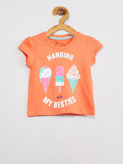 max Girls Orange Printed Round Neck T-shirt
max Girls Orange Printed Round Neck T-shirt