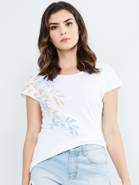 max Women White Printed Top