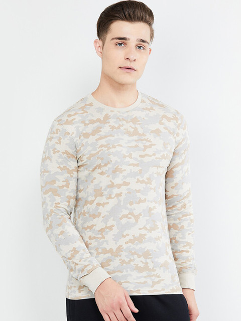max Men Beige Printed Round Neck T-shirt
max Men Beige Printed Round Neck T-shirt