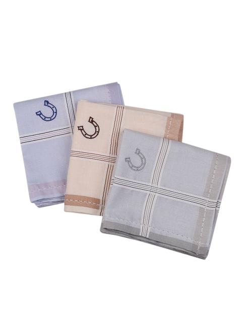 Blacksmith Men Pack Of 3 Handkerchiefs Accessory Gift Set, Blue
