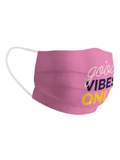 Soxytoes Pink Single 4-Ply Printed Cotton Reusable Face Mask