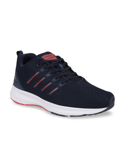 Campus Men Navy Blue Vacum Woven Design Running Shoes