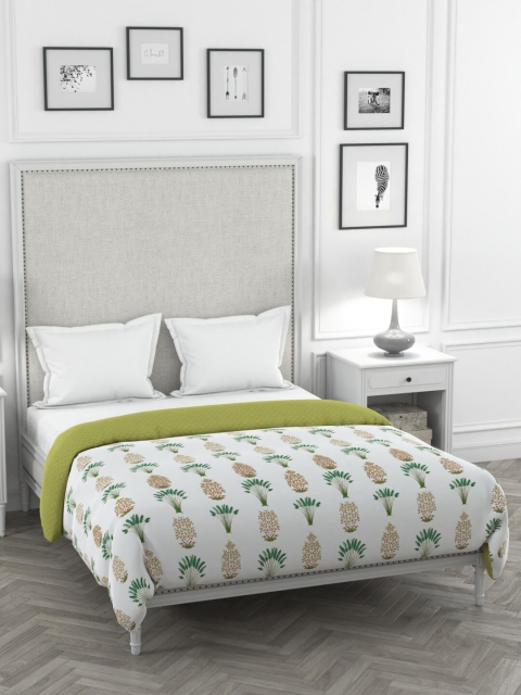 Portico New York White & Olive Green Floral Heavy Winter 120 GSM Double Bed Comforter
Portico New York White & Olive Green Floral Heavy Winter 120 GSM Double Bed Comforter