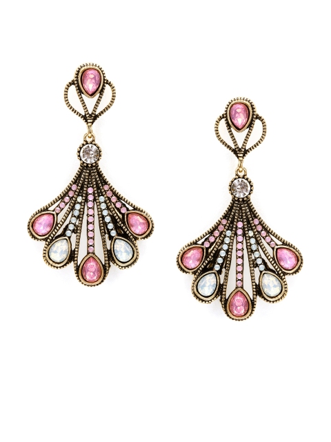 TOKYO TALKIES X rubans FASHION ACCESSORIES Gold-Toned & Pink Contemporary Drop Earrings
TOKYO TALKIES X rubans FASHION ACCESSORIES Gold-Toned & Pink Contemporary Drop Earrings