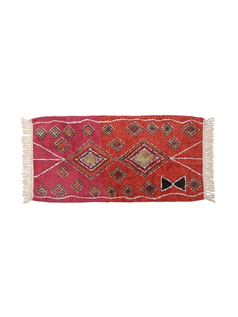Chumbak Multicoloured Geometric Print Floor Rug, Multi
