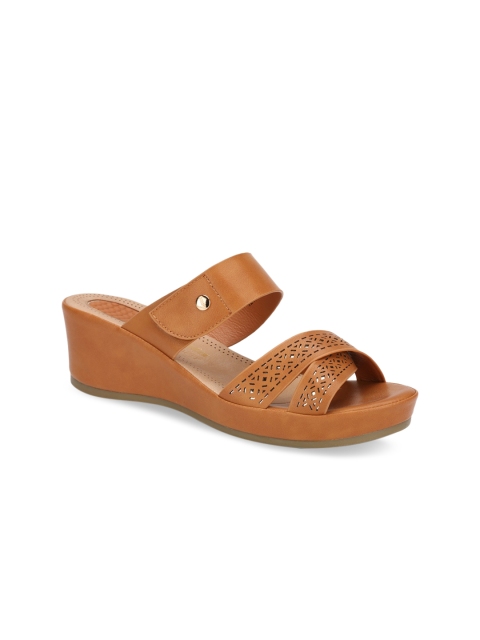 Bata Women Brown Solid Heels