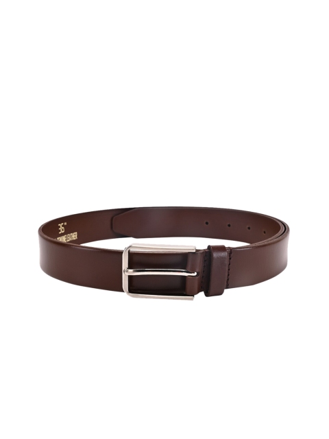 BuckleUp Men Brown Solid Leather Belt