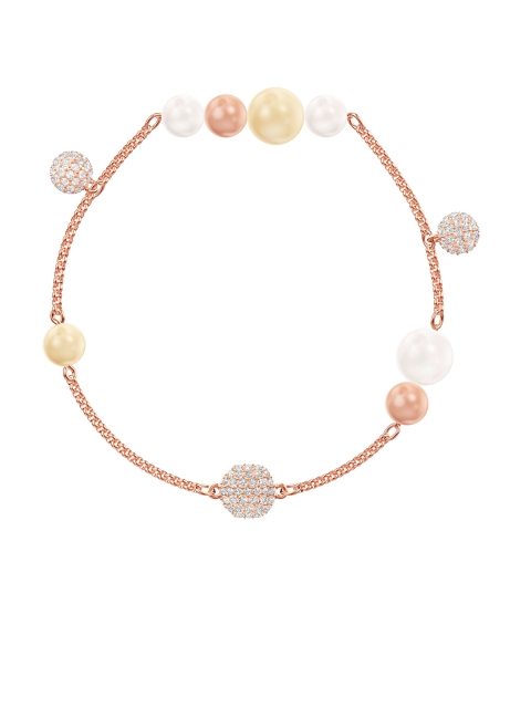 SWAROVSKI Rose Gold-Plated Kada Bracelet
