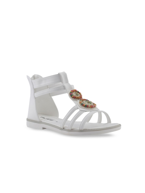 Khadims Girls White Comfort Sandals