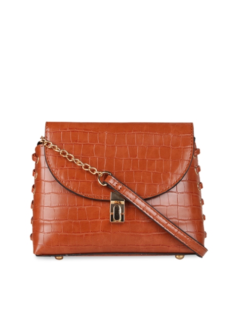Rocia Tan Textured Sling Bag