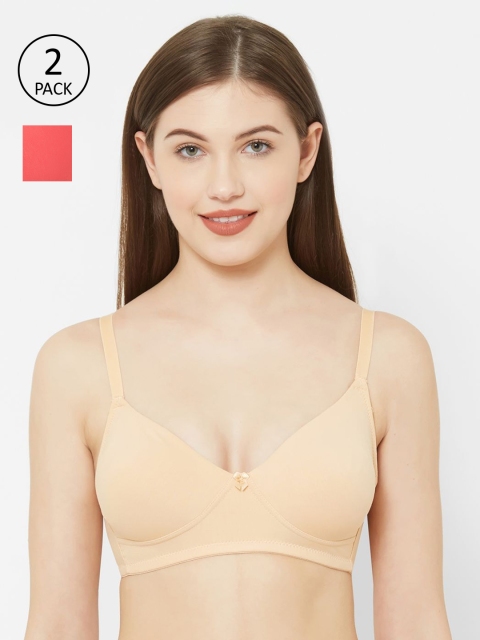 Juliet Women Pack Of 2 Coral & Nude Coloured Solid Non-Wired Non-Padded Everyday Bra SAHELI
Juliet Women Pack Of 2 Coral & Nude Coloured Solid Non-Wired Non-Padded Everyday Bra SAHELI