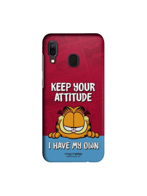 macmerise Maroon & Blue Attitude Garfield Samsung Galaxy A30 Back Case