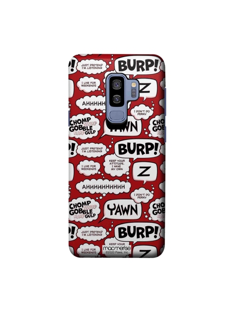 macmerise Red & White Moods Of Garfield Samsung Galaxy S9 Plus Back Cover