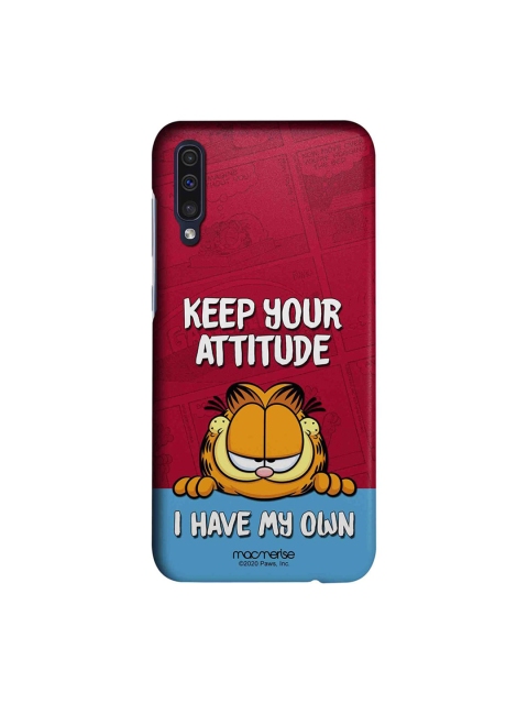 macmerise Maroon & Blue Attitude Garfield Samsung Galaxy A50 Case