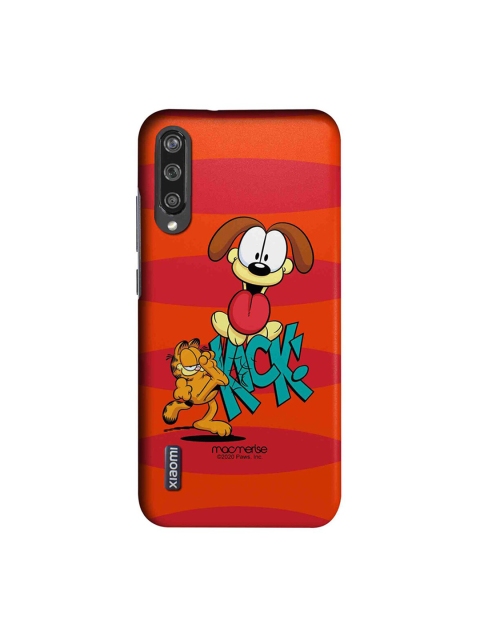macmerise Orange & Pink Cartoon Characters Kick to Odie Xiaomi Mi A3 Back Case