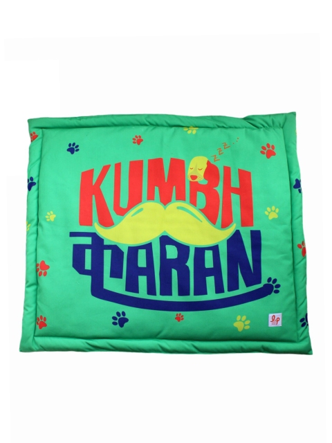 LANA PAWS Unisex Green KumbhKaran Lounge & Travel Dog Mat (Medium)
