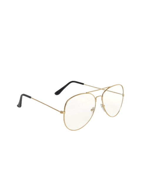 CRIBA Unisex Polarized Lens Aviator Sunglasses-AVI_GOLD_WT_001, White 
CRIBA Unisex Polarized Lens Aviator Sunglasses-AVI_GOLD_WT_001, White