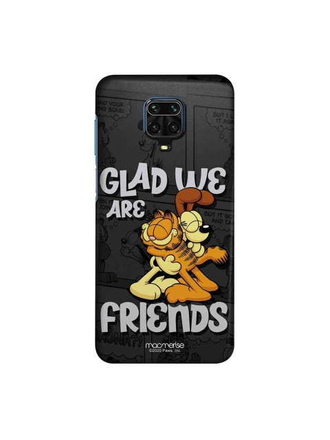 macmerise Grey & Yellow Garfield Friendly Catdog Xiaomi Redmi Note 9 Pro Back Case