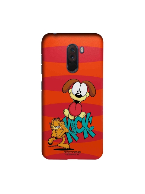 macmerise Red & Yellow Kick to Odie Xiaomi Poco F1 Back Cover