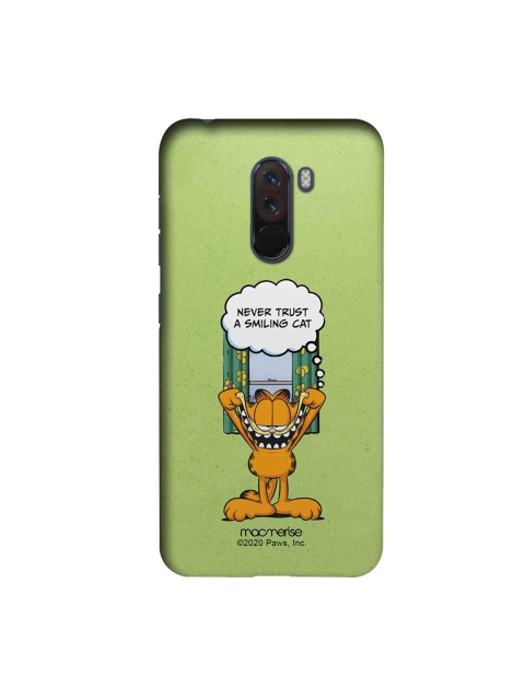 macmerise Green & Orange Never Trust A Smiling Cat Xiaomi Poco F1 Back Case