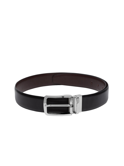 Apsis Men Black & Brown Textured Reversible Belt