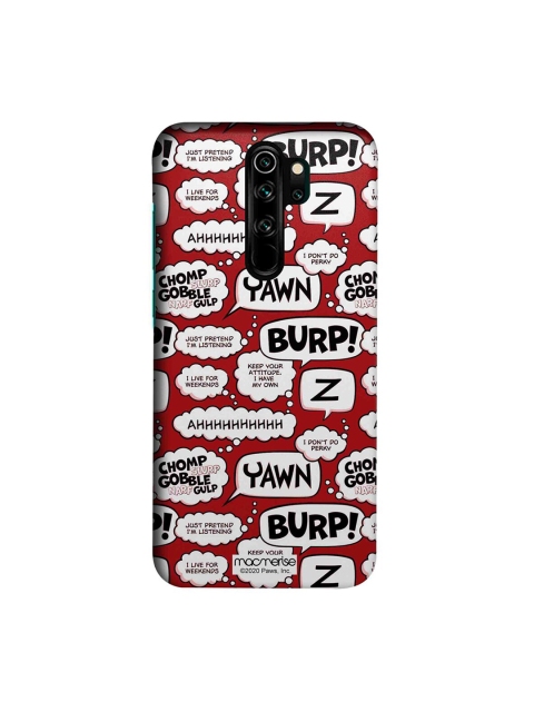 macmerise Red & White Moods Of Garfield Xiaomi Redmi Note 8 Pro Case