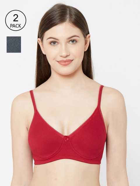 Juliet Pack Of 2 Red & Charcoal Grey Non Padded Non-Wired Everyday Bra 1025NAVYBLUEMAROON
Juliet Pack Of 2 Red & Charcoal Grey Non Padded Non-Wired Everyday Bra 1025NAVYBLUEMAROON
