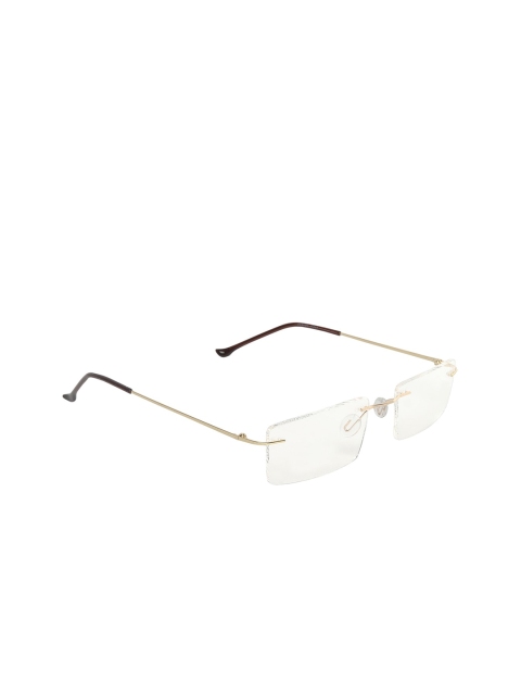Criba Unisex Gold-Toned Rimless Spectacle Frame ODY_BLK_001, Black
