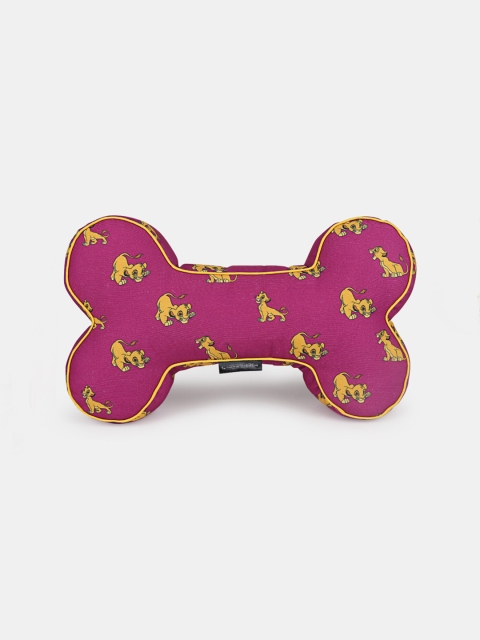 Heads Up For Tails Purple & Yellow Disney Simba Plush Bone Cushion for Pets