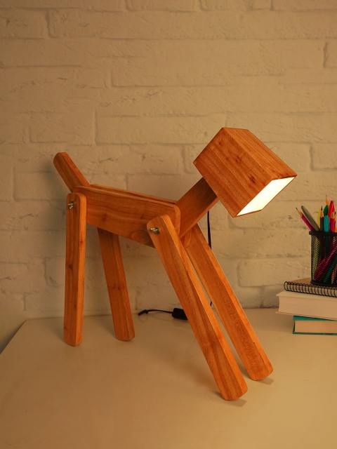 Fos Lighting Brown Self-Design Contemporary Wooden Dog-Shaped Adjustable Table Lamp
Fos Lighting Brown Self-Design Contemporary Wooden Dog-Shaped Adjustable Table Lamp