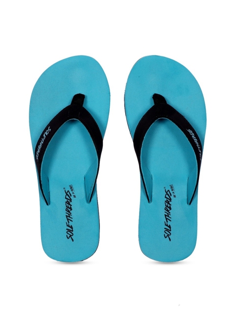 Solethreads Women Sea Green Solid Thong Flip-Flops